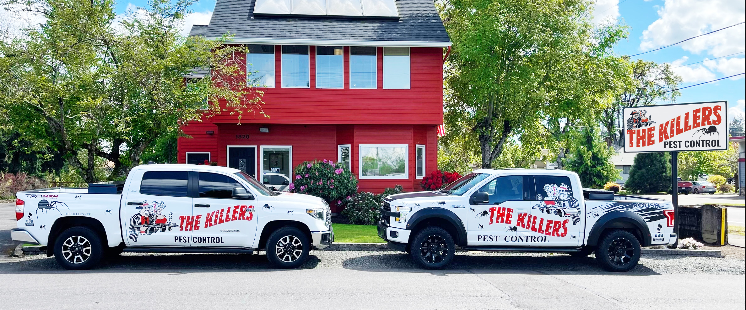 The Killers Pest Control Office And Trucks